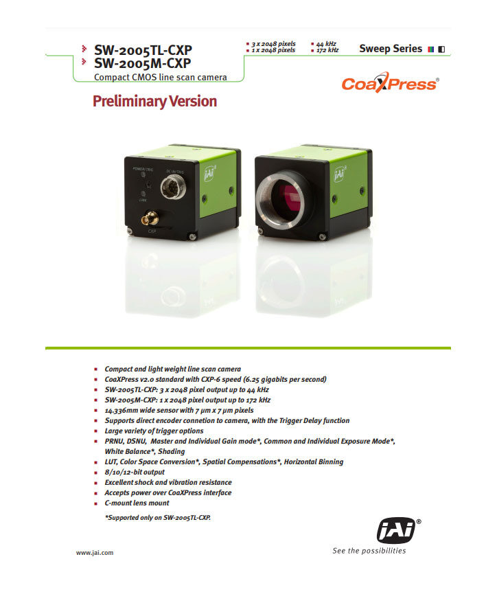 jai.comページ JAI | JAI industrial area scan cameras and line scan cameras